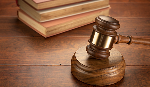 Gavel in law library